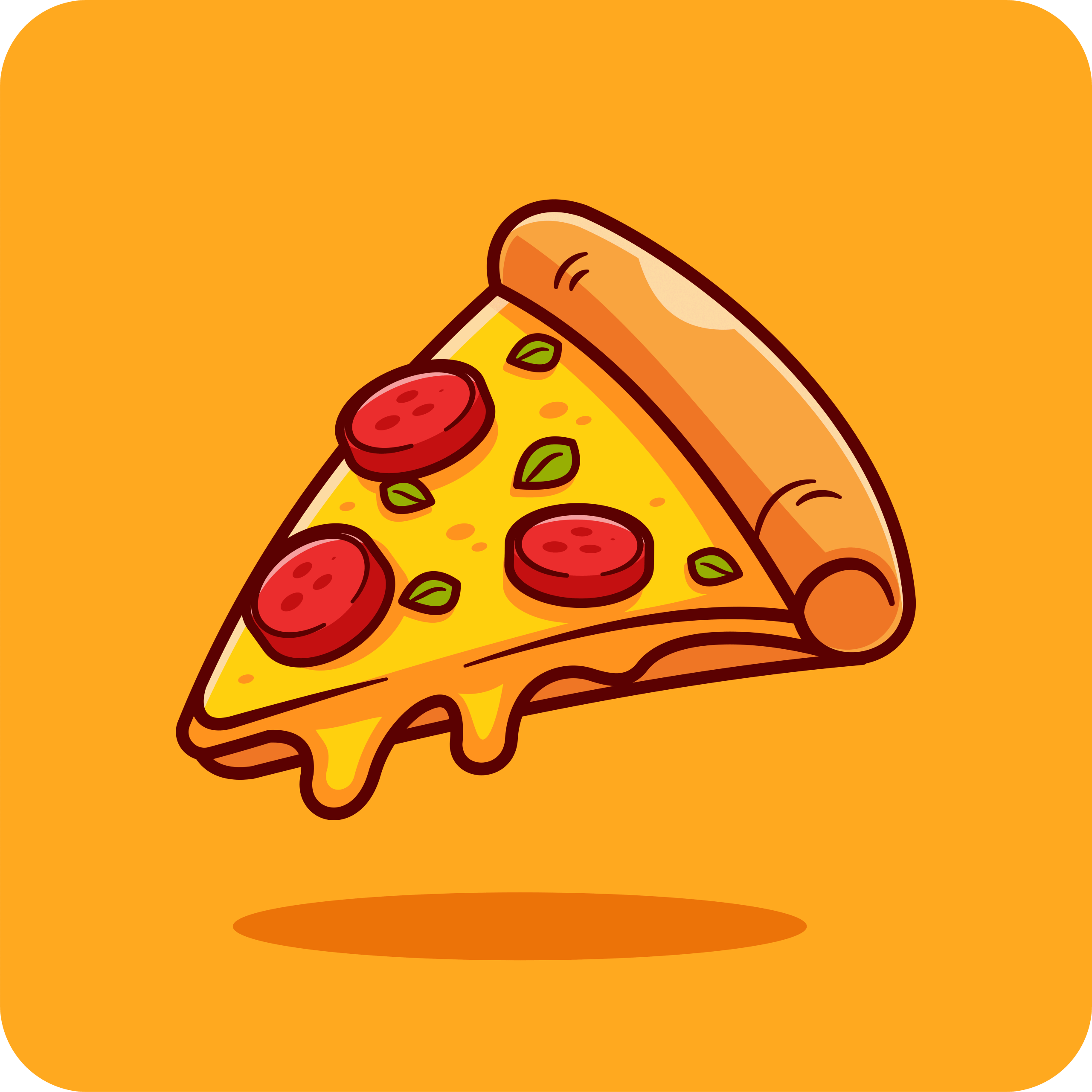 O felie de pizza pentru server